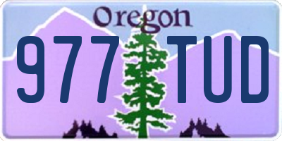 OR license plate 977TUD