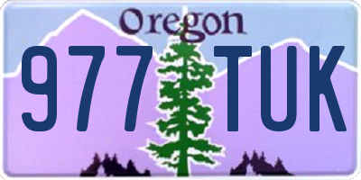 OR license plate 977TUK