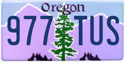 OR license plate 977TUS