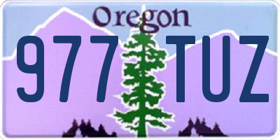 OR license plate 977TUZ