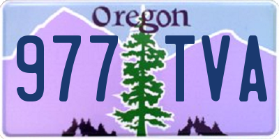 OR license plate 977TVA