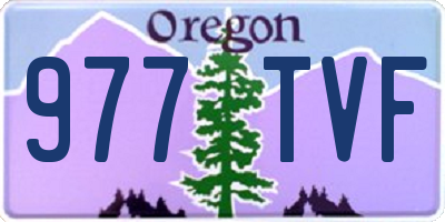OR license plate 977TVF