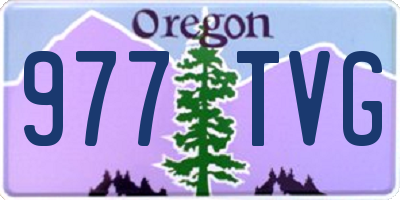 OR license plate 977TVG