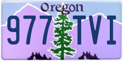 OR license plate 977TVI