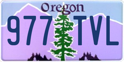 OR license plate 977TVL