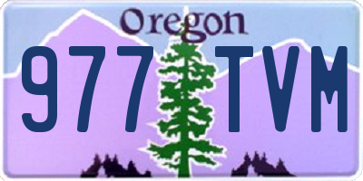 OR license plate 977TVM