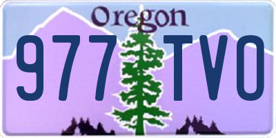 OR license plate 977TVO