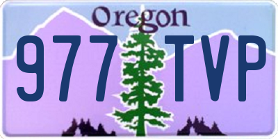 OR license plate 977TVP