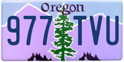 OR license plate 977TVU