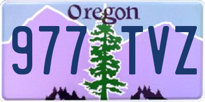 OR license plate 977TVZ