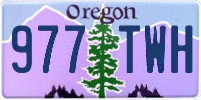 OR license plate 977TWH