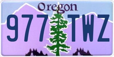 OR license plate 977TWZ