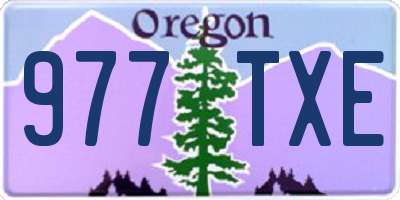 OR license plate 977TXE