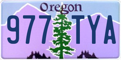 OR license plate 977TYA