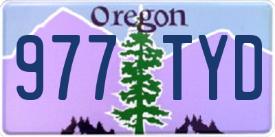OR license plate 977TYD