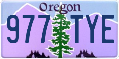 OR license plate 977TYE