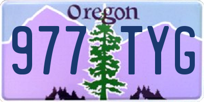 OR license plate 977TYG