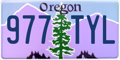 OR license plate 977TYL