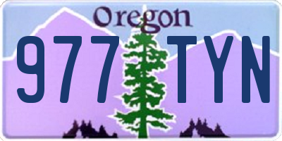 OR license plate 977TYN