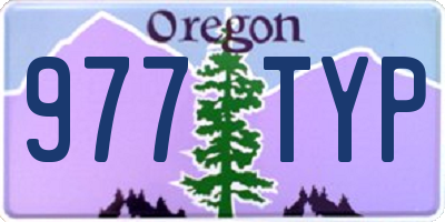 OR license plate 977TYP