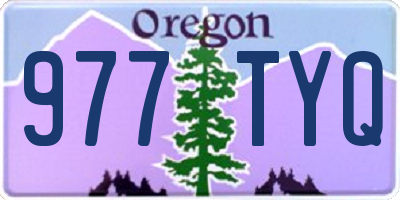 OR license plate 977TYQ