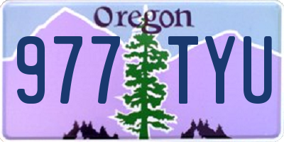 OR license plate 977TYU