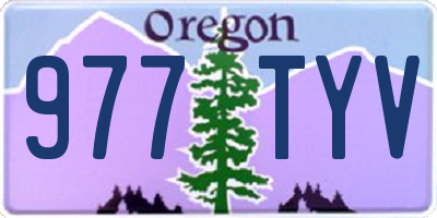 OR license plate 977TYV