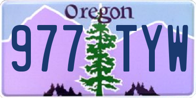 OR license plate 977TYW