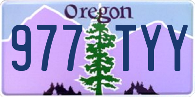OR license plate 977TYY