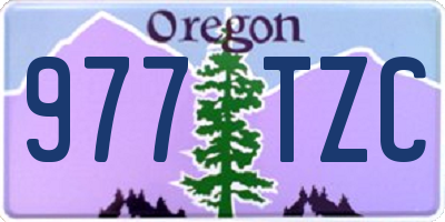 OR license plate 977TZC