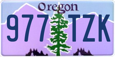 OR license plate 977TZK