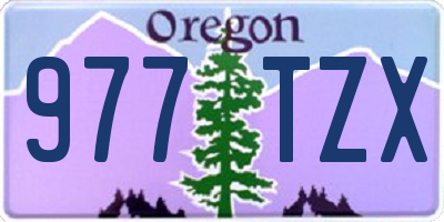 OR license plate 977TZX