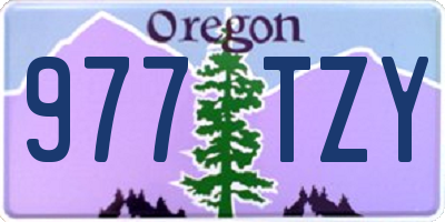 OR license plate 977TZY