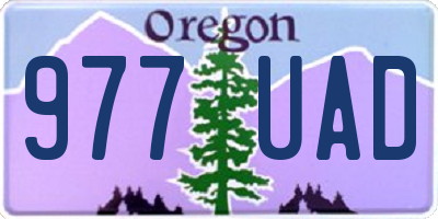 OR license plate 977UAD