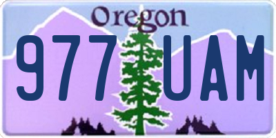 OR license plate 977UAM