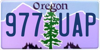 OR license plate 977UAP