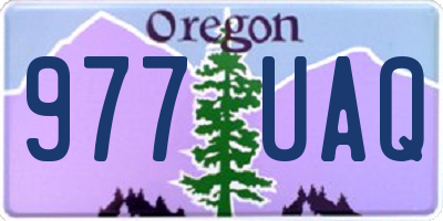 OR license plate 977UAQ