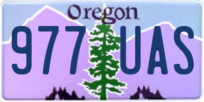 OR license plate 977UAS
