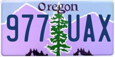 OR license plate 977UAX