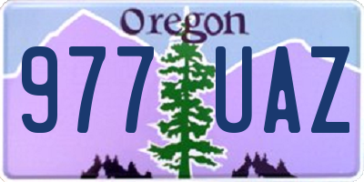 OR license plate 977UAZ