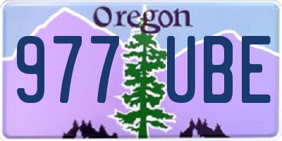 OR license plate 977UBE