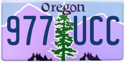 OR license plate 977UCC