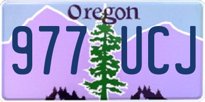 OR license plate 977UCJ