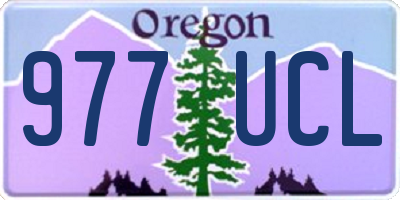 OR license plate 977UCL