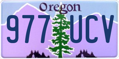 OR license plate 977UCV