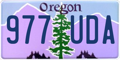 OR license plate 977UDA