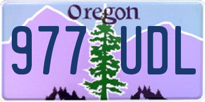 OR license plate 977UDL