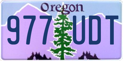 OR license plate 977UDT