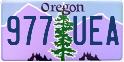 OR license plate 977UEA