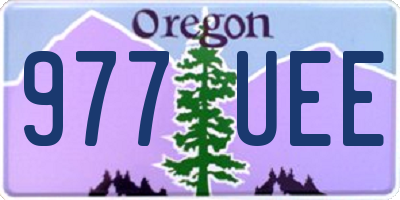 OR license plate 977UEE